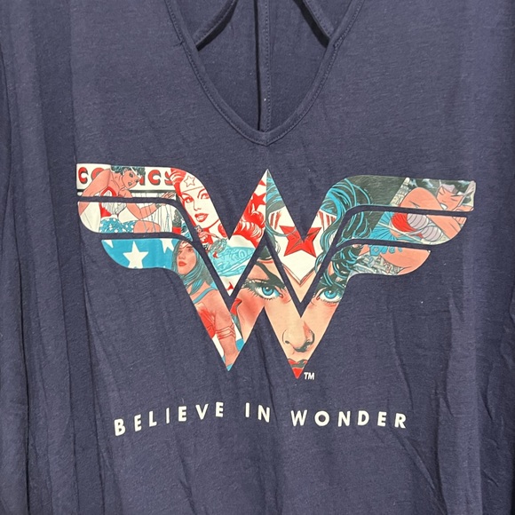 Torrid Strappy Top - Triblend Jersey DC Comics Wonder Woman NWT - Picture 7 of 9